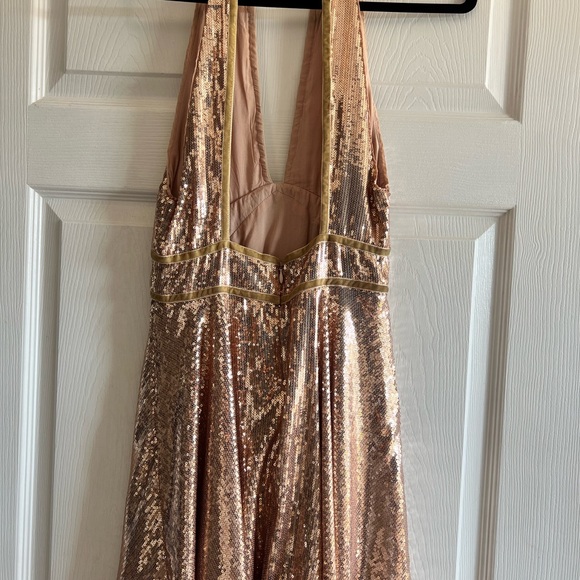 Free People Rose Gold Sequin Dress - Picture 2 of 3